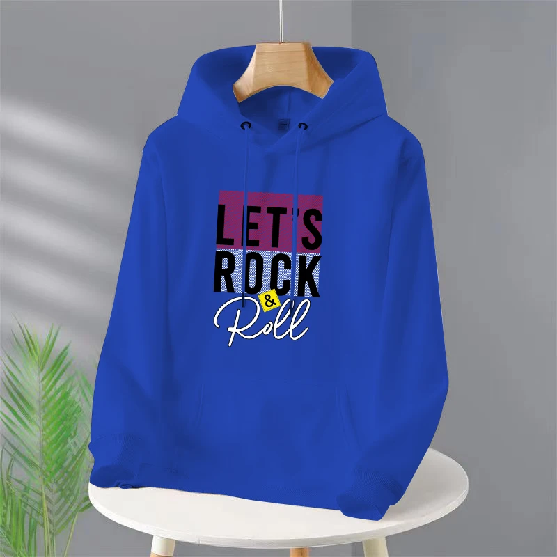 

Let Rock Roee Letter Print Women Hoody Hip Hop Soft Sweatshirt Casual Fleece Sweatshirt Oversize Fleece Women Streetwear