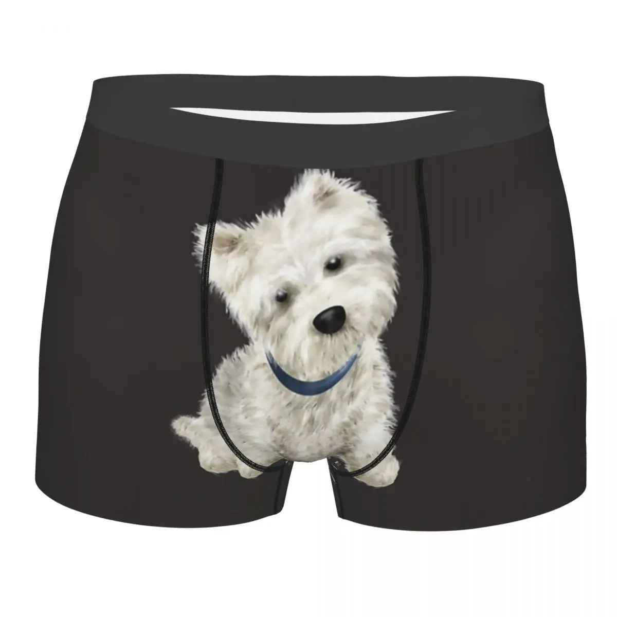 

Мужское нижнее белье Westie West Highland Terrier с милым щенком, новинка, трусы-боксеры, Мужские дышащие трусы размера плюс