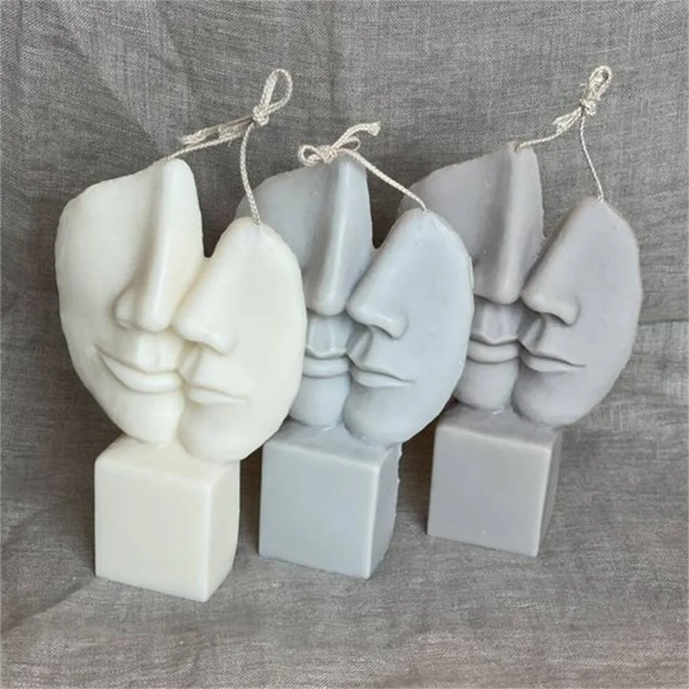

Modern Abstract Human Body Aesthetic 3D Face Torso Silicone Candle Mold High Quality Home Decorative Handmade Ear Plaster Mould