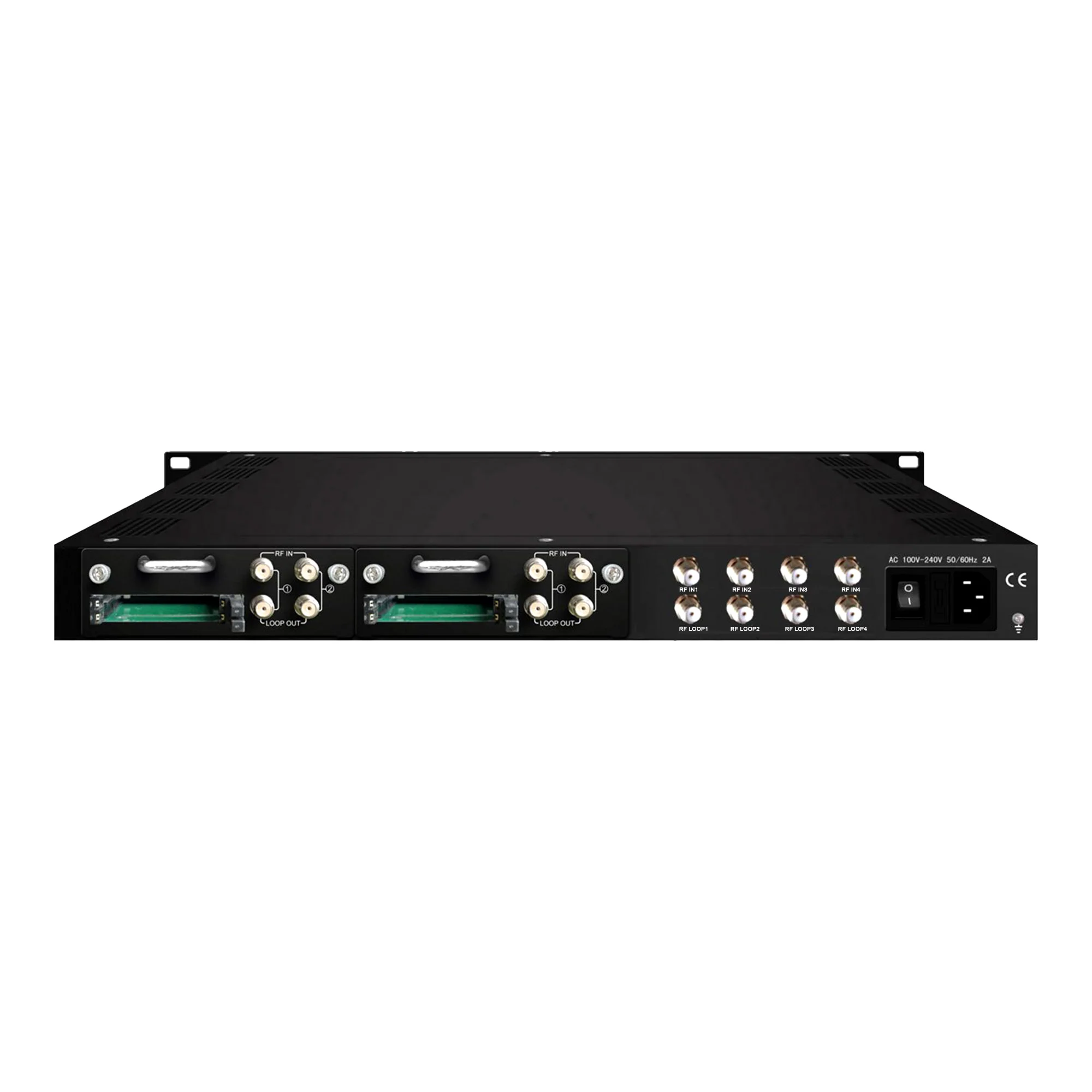 Фото 8-канальный модулятор-тюнер DVB-S2 DVB-T/T2 DVB-C ISDBT RF-IP с 4 слотами CAM и 4 считывателями смарт-карт, ТВ-ресивер для IPTV №3