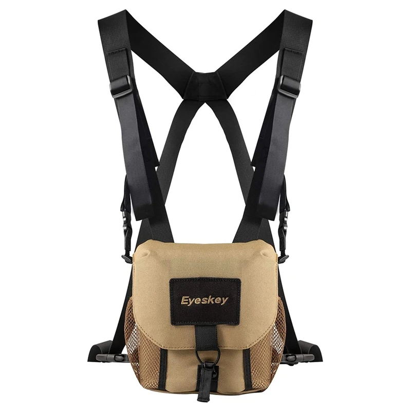 

Eyeskey Universal Binocular Bag/Case With Harness Durable Portable Telescope Camera Chest Pack Bag For Hiking Hunting