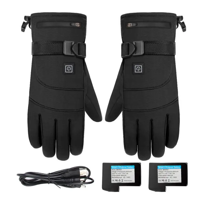 

Electric Heated Gloves Winter Heating Gloves Snow Thermal Gloves Waterproof Touchscreen Motorcycle MTB Bike Cycling Gloves