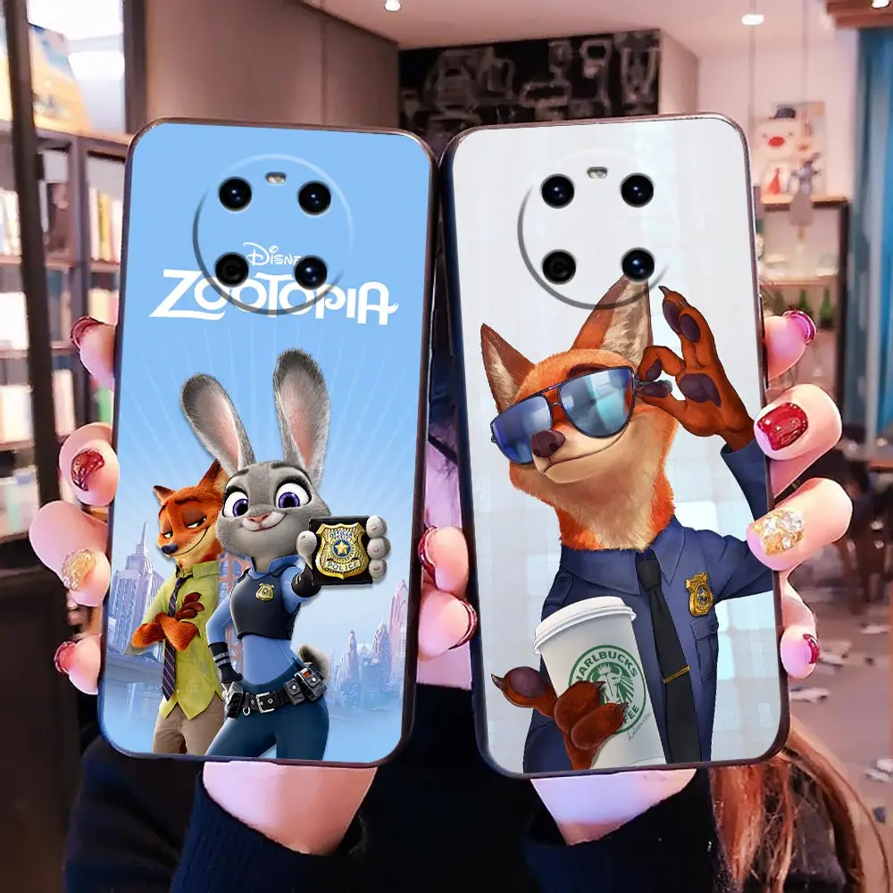 

Disney Cute Zootopia Cartoon Case For Huawei Nova 9se Y60 9 8se 8i Mate 40rs 40 20 10 Y9a Y9 Y8p Y8s Y7a Y7 Y6p Y6 Pro Plus Lite