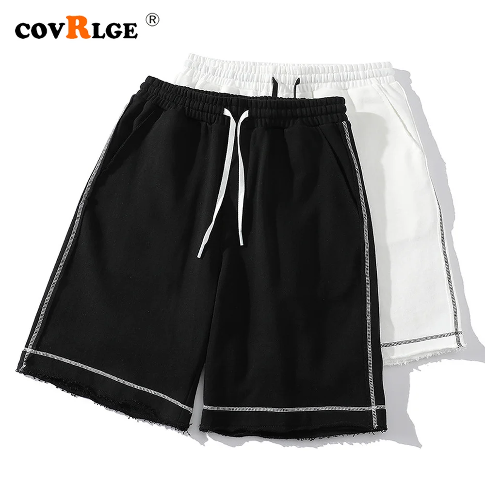 

Covrlge Summer Heavy Knitted Japanese Five-point Pants Men's Cotton Loose Casual Shorts Men Version Retro Elastic Male MKD129