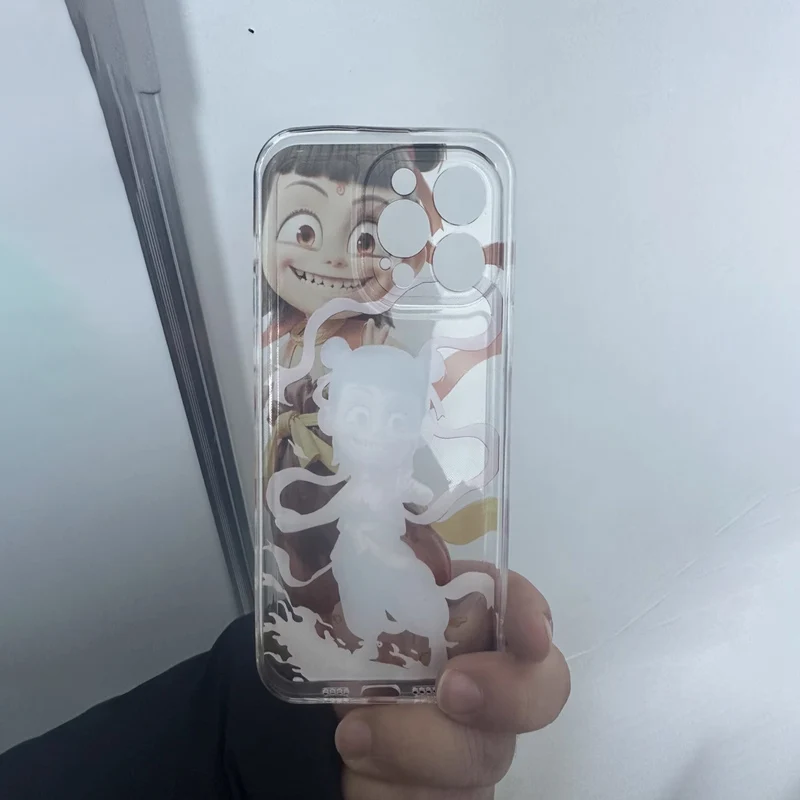 Лидер продаж чехол для телефона Nezha 2025 Iphone 16 15 Pro Max 14 Plus прозрачный в китайском