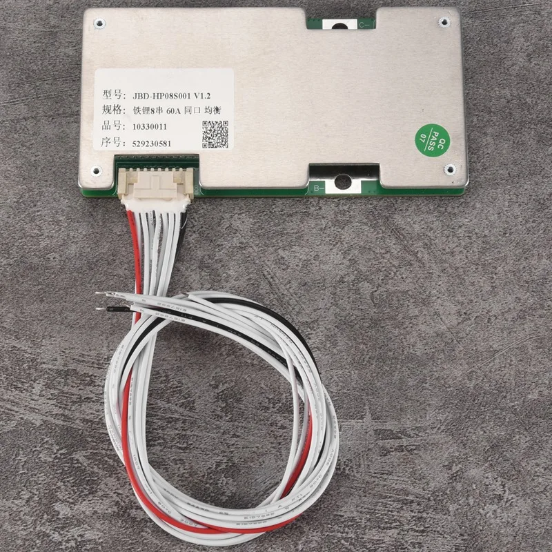 

Литиево-Железный аккумулятор 8S 24 в 60 А BMS, защитная плата зарядного устройства для литиевых батарей с балансировкой мощности батареи/повышенной яркостью