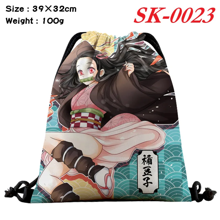 

Anime Demon Slayer Kimetsu no Yaiba Backpack Drawstring Bags Women Fashion Shoulder Bags Boys Girls Bookbag