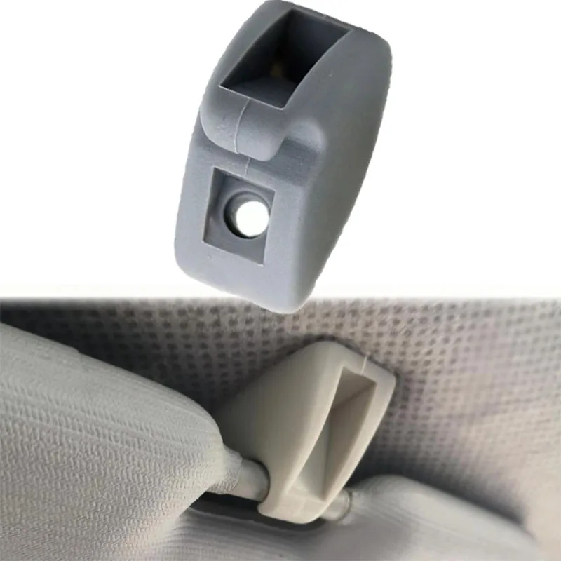 Car New Grey Sun Visor Hook Clip Bracket Fir For Vw Rabbit 1979 1980 1981 1982 1983 1984