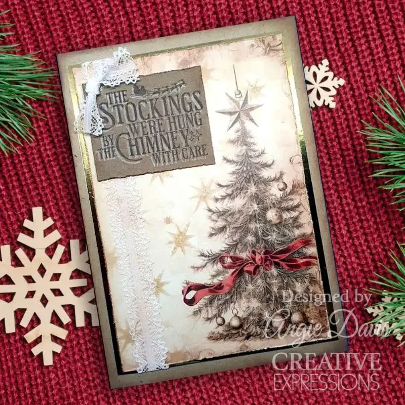 Винтажные рождественские штампы и трафареты фотографические украшения тиснение