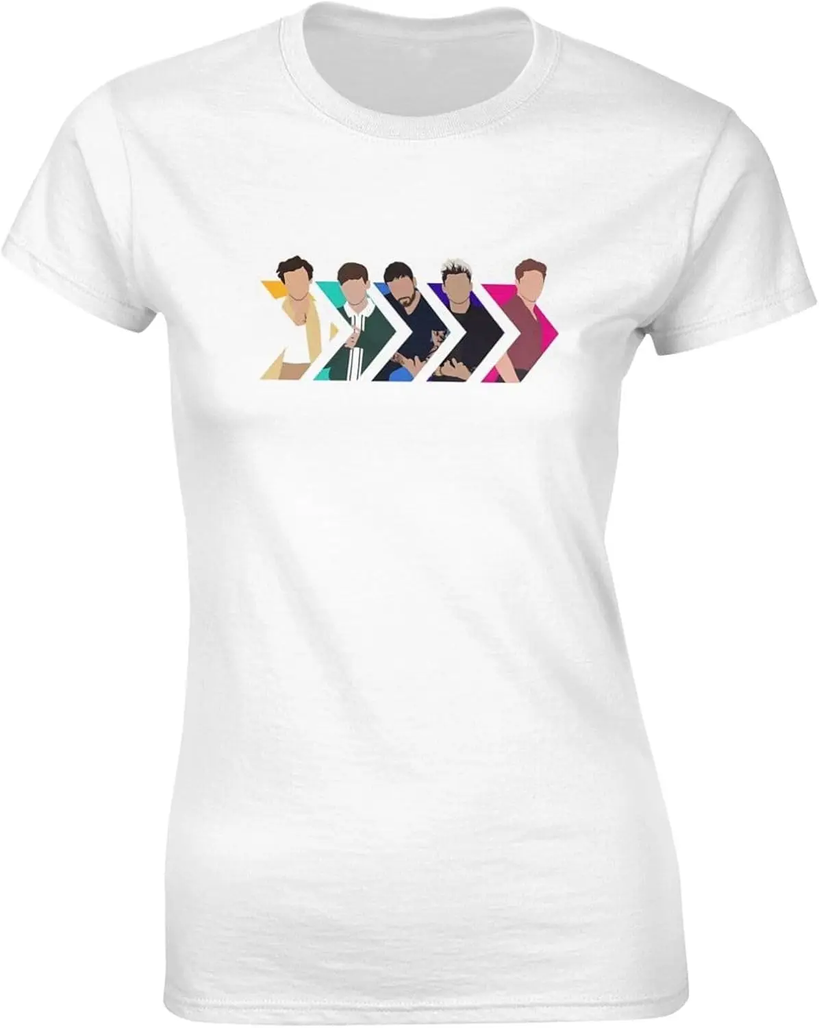 Женская футболка One Music and Direction с принтом повседневные топы круглым вырезом и