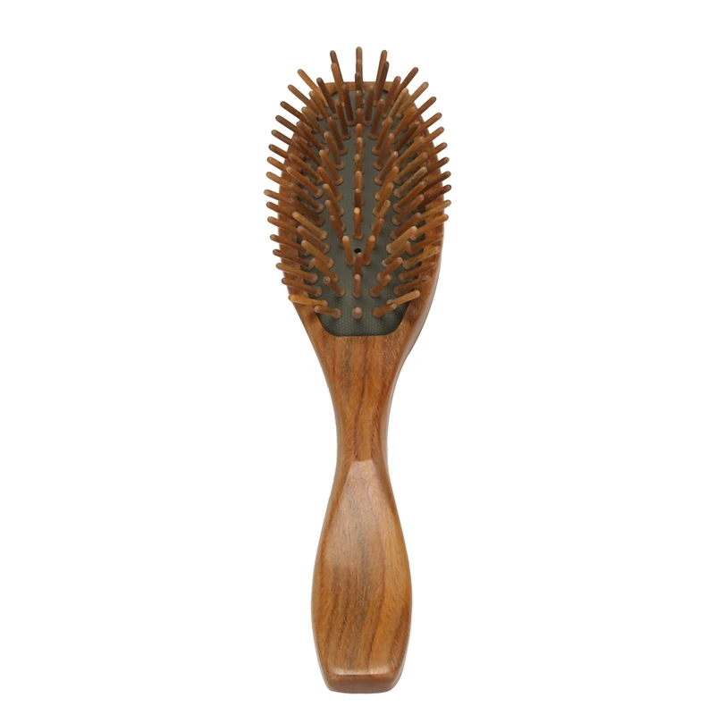 

Щетка для волос из сандалового дерева, деревянная натуральная Массажная расческа для волос ручной работы с подарочной коробкой