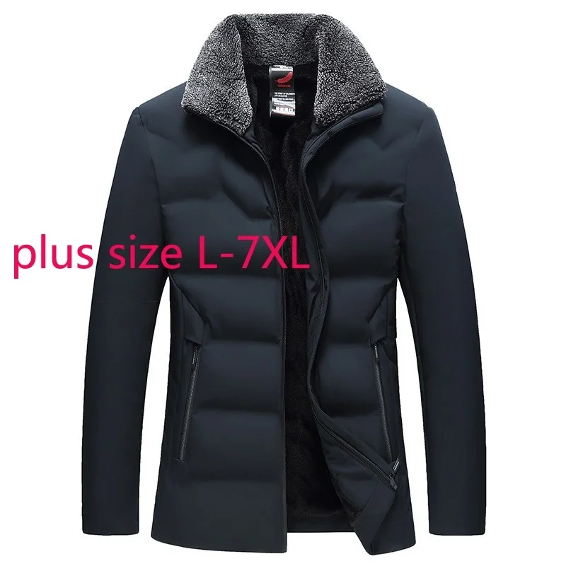 New Arrival Fashion Super Large Winter Men Oversized Plush Thickened Autumn And Winter Padded Coat Casual Plus Size L-5XL 6XL7XL