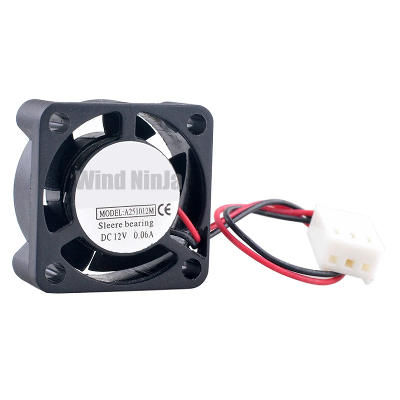 A 251012 M 2 5 см 25 мм вентилятор 25x25x10 DC12V 0 06A 2pin Тихий микровентилятор охлаждения для