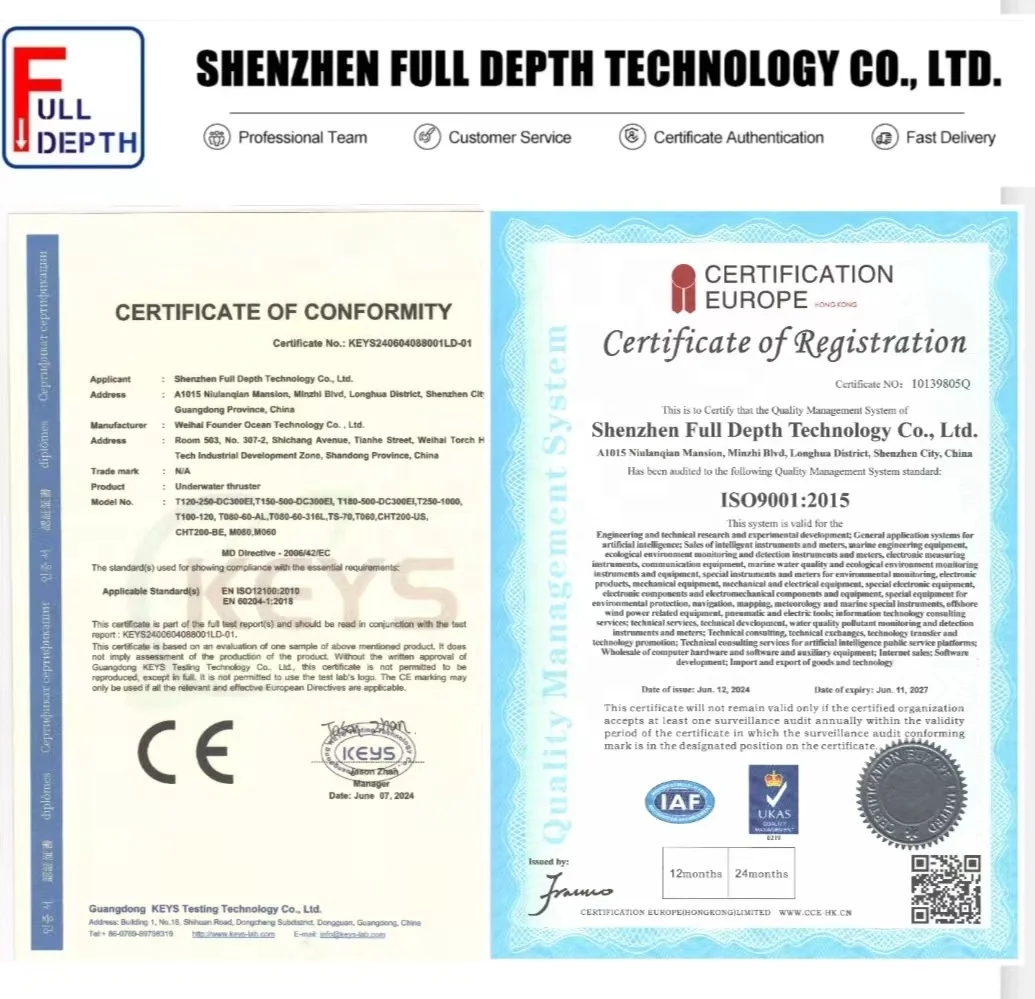 ROV T100-120 Подводный водонепроницаемый 24 В 48 подводный подруливающий лодка Impo