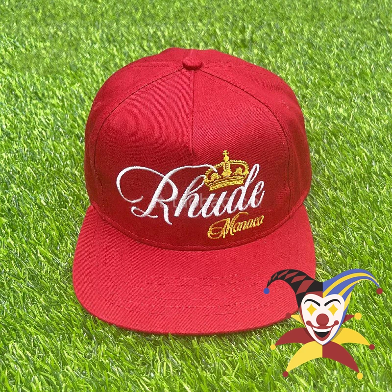 

2022ss RHUDE Embroidery Hat Men Women 1:1 High Quality Streetwear RHUDE Baseball Cap