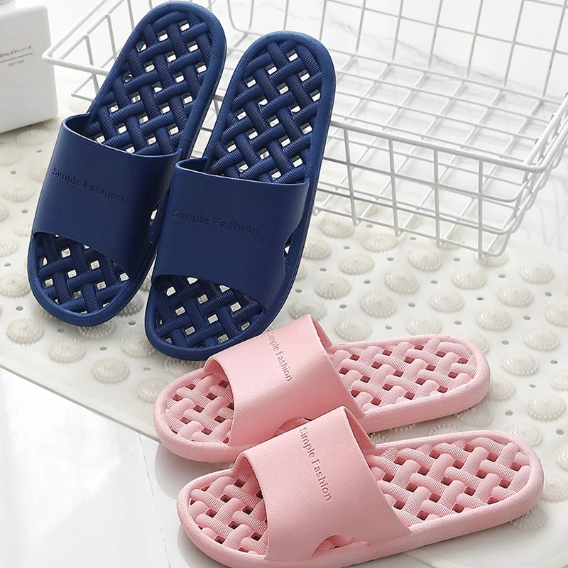 Домашние тапочки для комнаты женские летние нескользящие шлепанцы из ПВХ с
