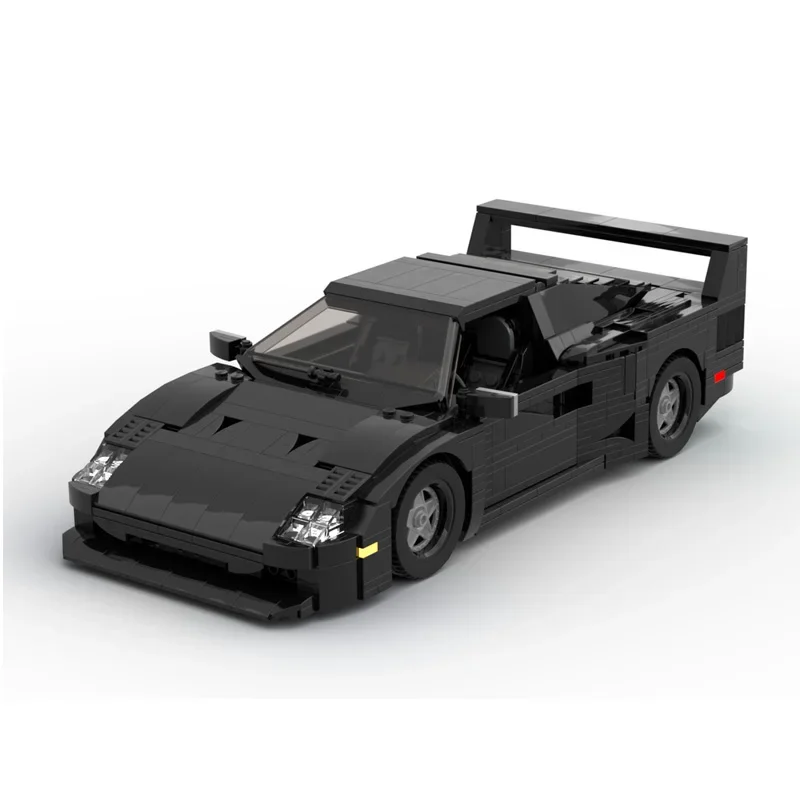 Креативный экстрактный технический автомобиль MOC 10248 Ferraried F40 Speed Champions City Супер