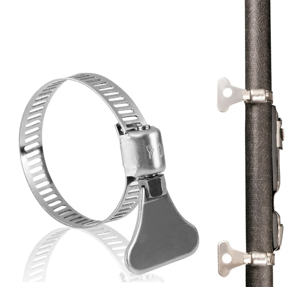 

2pcs Reel Seat Deck Holder Clip Keeper For Decks Installation Stainless Steel Ring Stainless Steel Carp Fishing Accessory Tackle