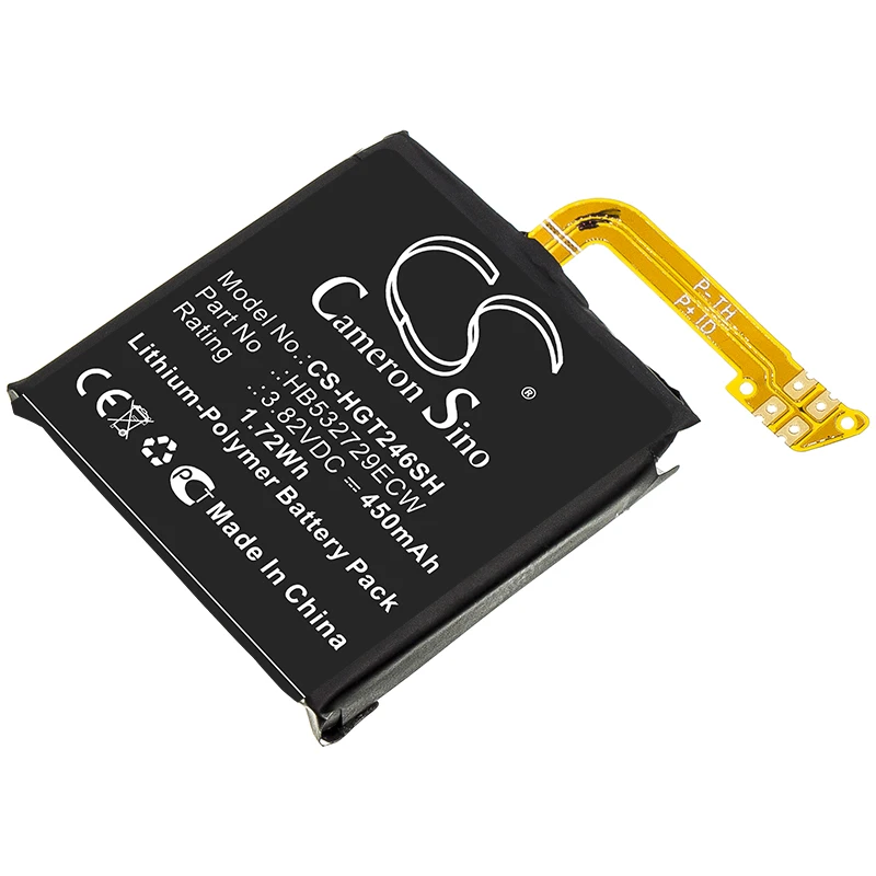 

CS Smartwatch Battery for Huawei GT2 46mm Magic Watch 2 46mm MNS-B19 GT2 Pro Fits HB532729ECW 450mAh/1.72Wh Li-Polymer 3.82V