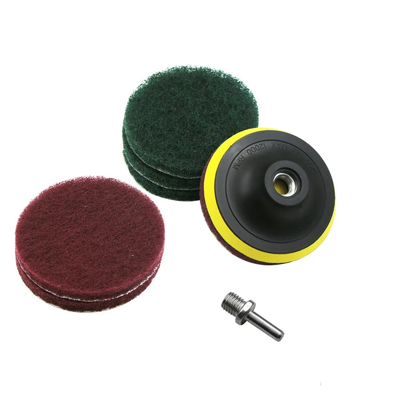 

3 Inch Self Adhesive Brushed Sheet Sanding Discs Pad Car Repair Polishing Sandpaper Abrasive Kits Polish Wheel Refurbish Buffing