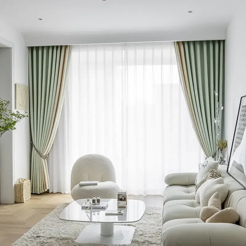 

21067-SS- Semi Shading Sheer Curtains for Living Room Window Curtain for Bedroom Tulle Voile Organza