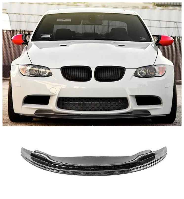 

Carbon Fiber Car Bumper Front Lip Splitter Diffuser Cover Protector Fits For BMW E90 E92 E93 M3 2006-2011