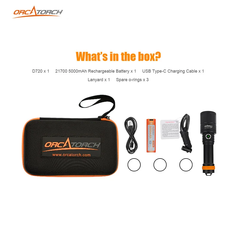 Суперфокусированная подводная лампа-фонафонарь для дайвинга макс. дальность