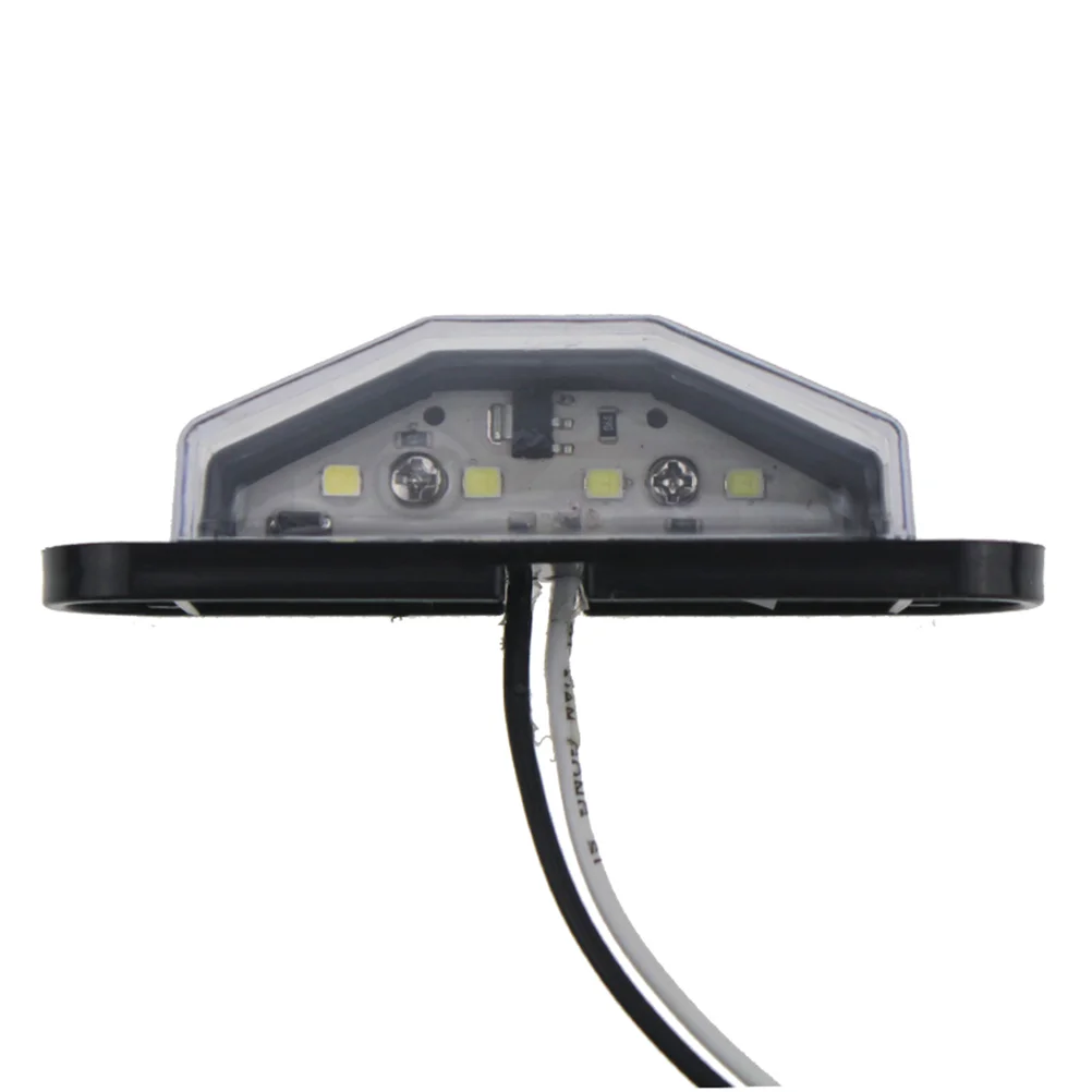 

4-LED 10-30V Plastic License Plate Light for Truck Trailer Caravan Parts