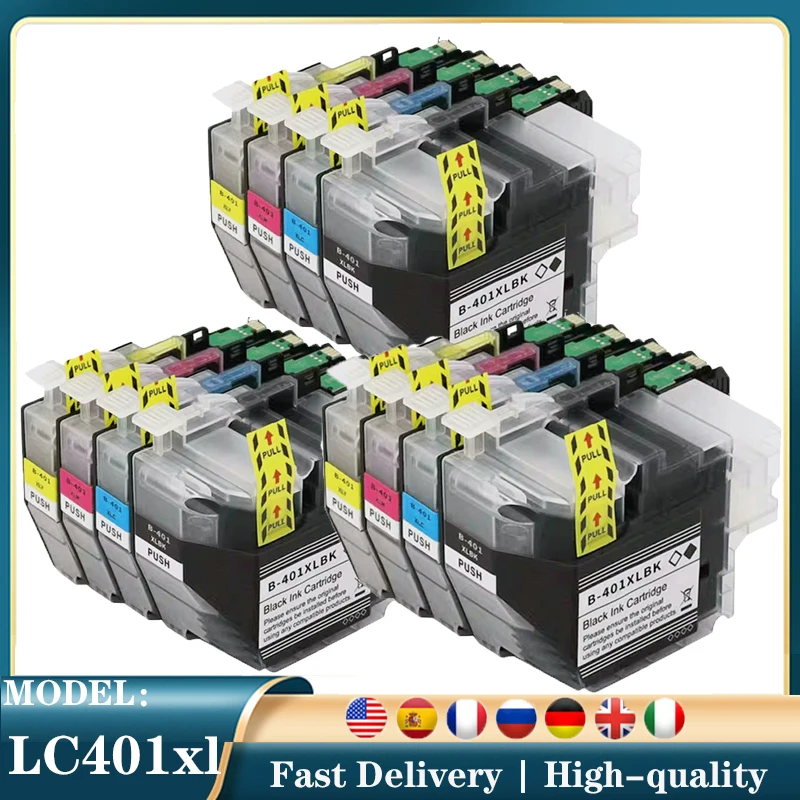 

Совместимый чернильный картридж LC401XL для принтера Brother LC 401XL