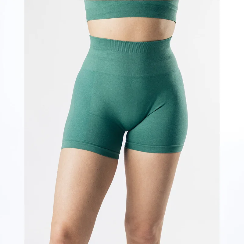

Bright Colors Maybe See Through Not Squat Proof Sheer Summer Running Shorts for Women Seamless Scrunch Shorts