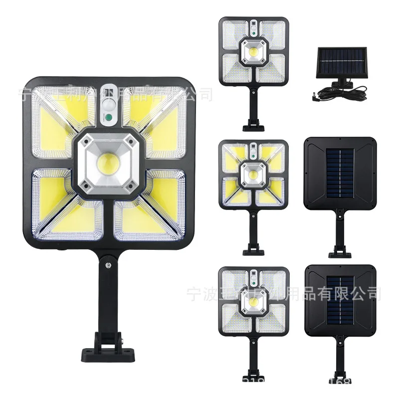

The New Solar Lamp Outdoor COB Human Body Induction Wall Light Can Be Remote Controlled Courtyard Wall Garage Light