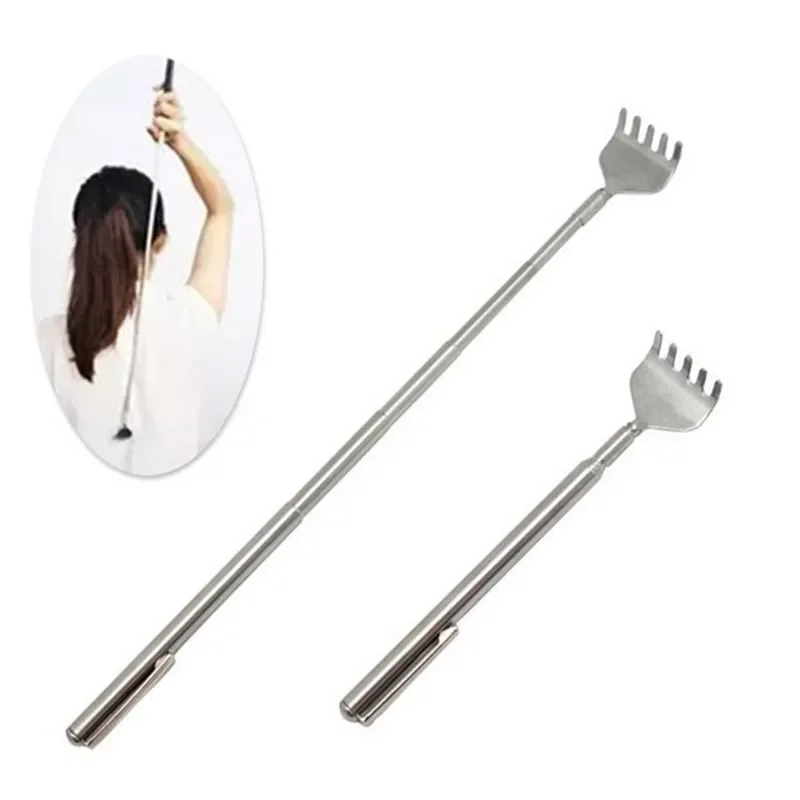 

1pc Practical Handy Telescopic Back Scratcher Stainless Itch Scratch Back Scratcher Pocket Scratching Massage Tools Dropship