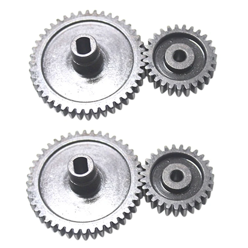 

2X Upgrade Metal Reduction Gear + Motor Gear For Wltoys 144001 1/14 RC Car Parts