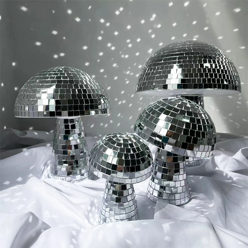 

Disco Mushroom Ball Party Home Decoration KTV Bar Cherry Mirror Decoration Birthday Party Festival Venue Decoration Supplies