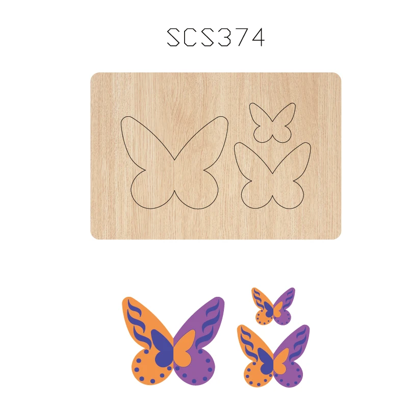 Деревянный нож для резки бабочки используемый с машиной SCS374