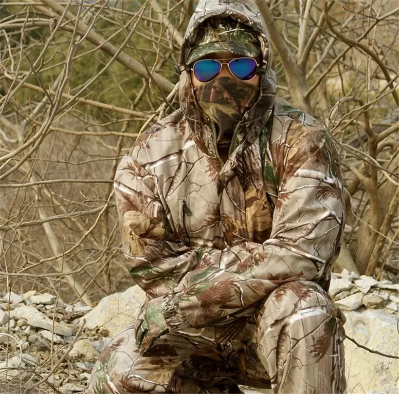 

Breathable Dead Leaves Camouflage Fishing Hunting 3D Bionic Ghillie Suit Snipper Tactical Military Clothes Jacket