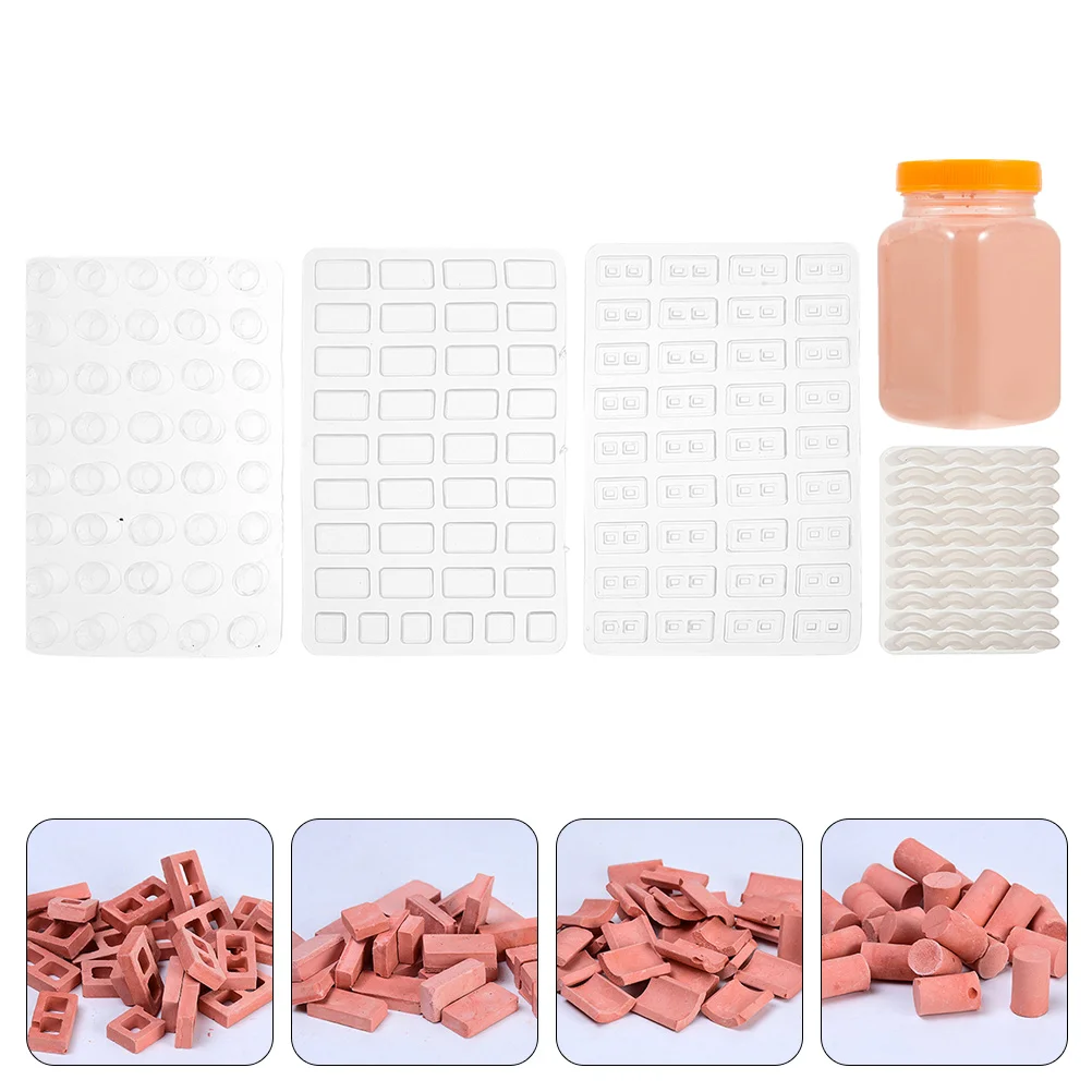 

Brick Bricks Mini Miniaturemodel Building Accessories Mold Diy Set Fake Sand Making Table Blocks Tiles Wall Molds Landscaping