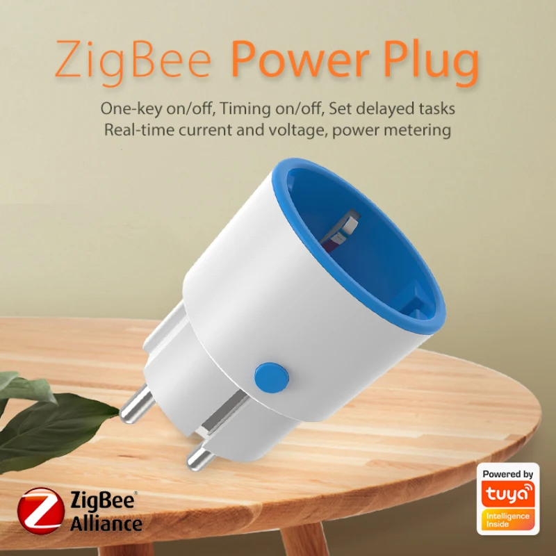 

Умная розетка Tuya Zigbee 3.0, 16 А, 2022 Вт, с пультом ДУ