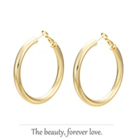 simple classic circle golden earrings charming lady girls women gifts party gift western style hot sale jewelry 2022