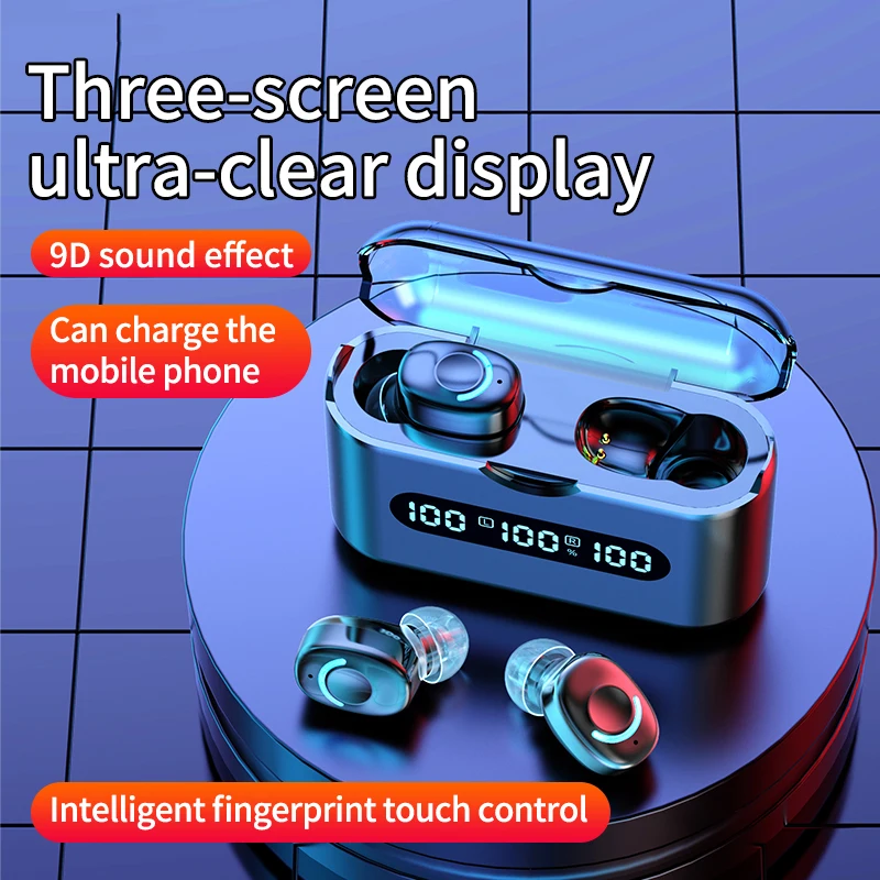 

Ipx4 Waterproof Bluetooth Headset Touch Control Tws Headphones Noise Reduction With Microphone Wireless Earphone Sport Earbuds