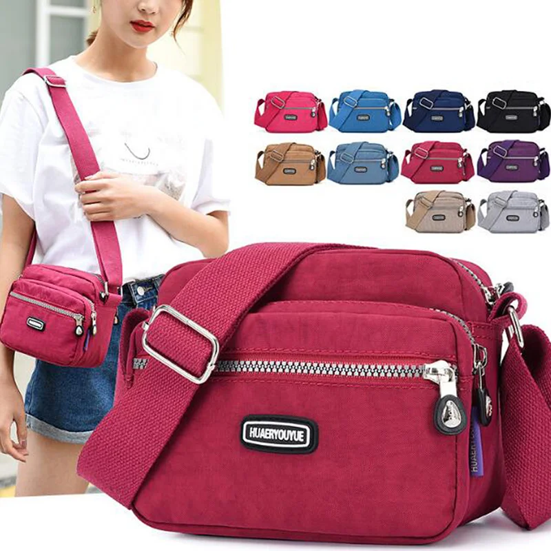 

2023 Casual Designer Women Shoulder Bag Nylon Female Handbag Shoulder Bag Waterproof Girls Messenger Bags Crossbody Women Small