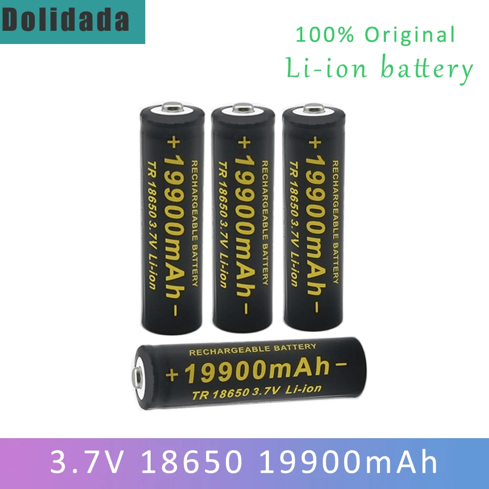 

Литиевая батарея 18650, 3,7 в, 19900 мАч, новая, большая емкость, аккумулятор для игрушечного электромобиля, аккумулятор