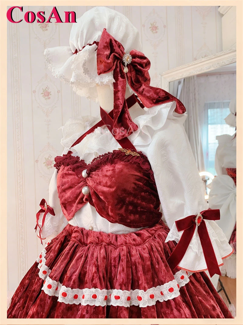 Фото CosAn Game Touhou Project Flandre Scarlet костюмы для косплея модное милое изящное торжественное платье Хэллоуин вечерние одежда для ролевых игр №3