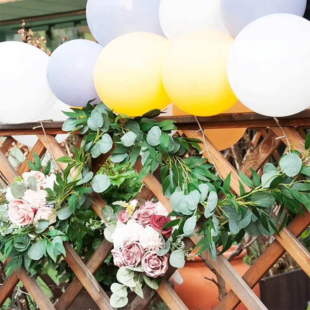 

1.8m Artificial Vine Hanging Eucalyptus Leaves Fake Plant For Holiday Wedding Home Decoration