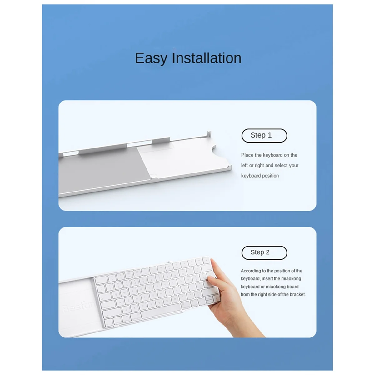 Фото Рамка-подставка Supernew Bestand 2-в-1 для Apple IMac Magic Keyboard Touch ID Magic Trackpad A1644 2449 A1535, базовая подставка-коробка №2