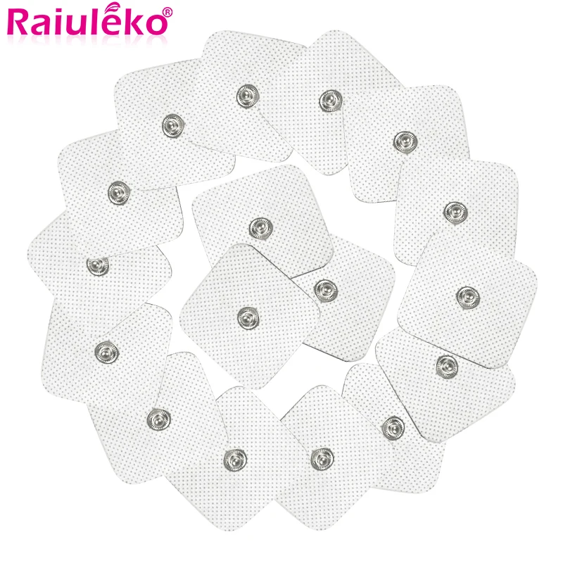 10Pcs/lot 4*4cm Electrode Pads For Tens Acupuncture Physiotherapy Machine Ems Nerve Muscle Stimulator Slimming Massager Patch