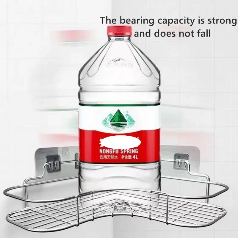 Полка для ванной комнаты кухонный органайзер полки угловая рамка железный