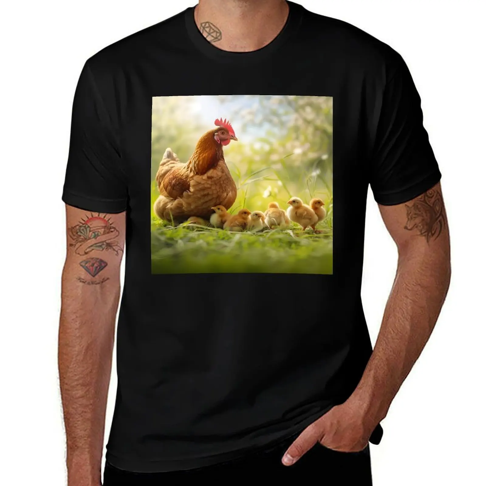 Фото Футболка Orpington Chicken для повседневной носки, в стиле casual №1