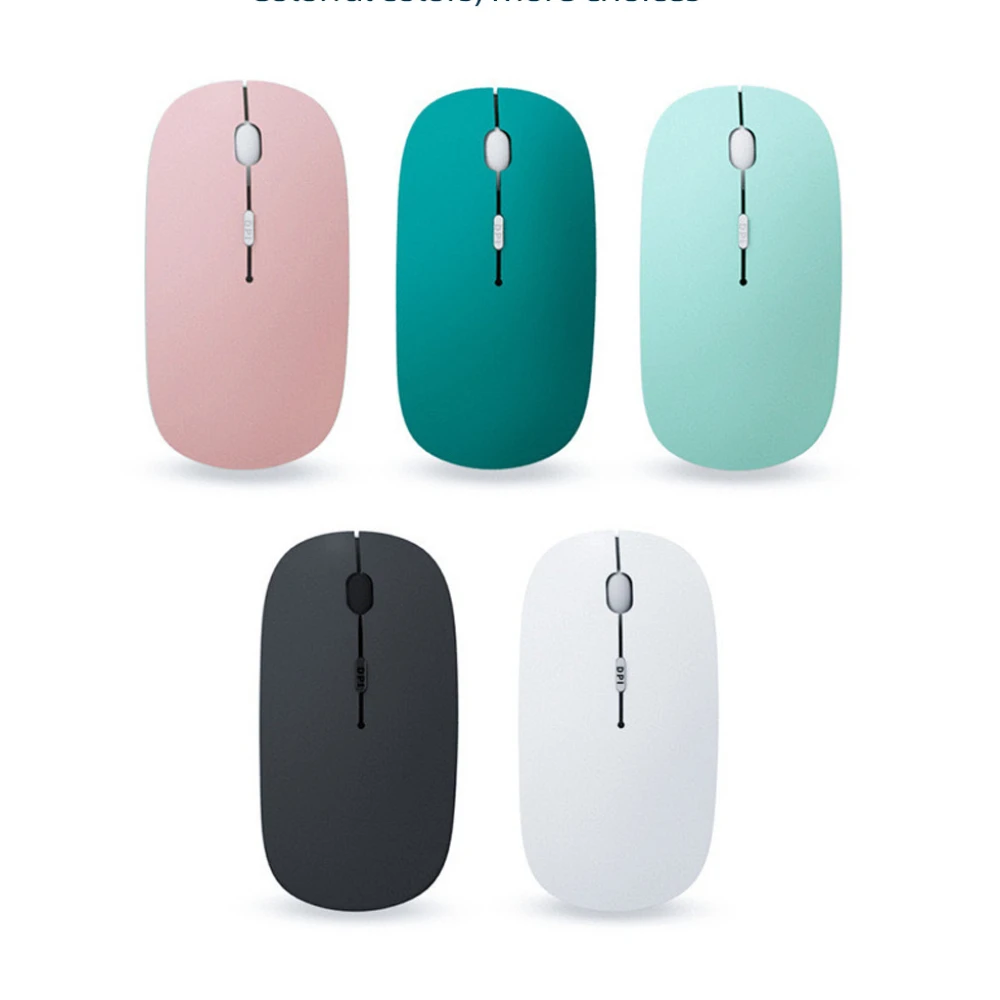 

Беспроводная Bluetooth-мышь, бесшумная мышь для ноутбука, ПК, планшета, ультратонкая Бесшумная игровая мини-мышь с одним режимом и батареей
