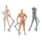 1 Набор 13 см художественная живопись Аниме фигурки Эскиз Рисование мужской женский подвижная фигурка тела игрушка модель рисования манекен